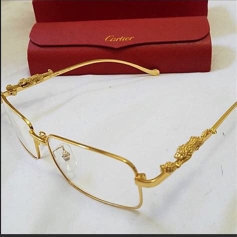 cheap cartier gold frames|authentic cartier eyeglasses frames.